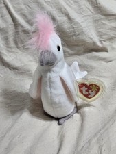 TY Beanie Baby Kuku with ERRORS RARE RETIRED Bird 1997 1998 Print error on T.T. 