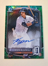Kevin McGonigle 2025 Bowman Chrome Prospect 1st Auto CPA-KM Green Grass /99