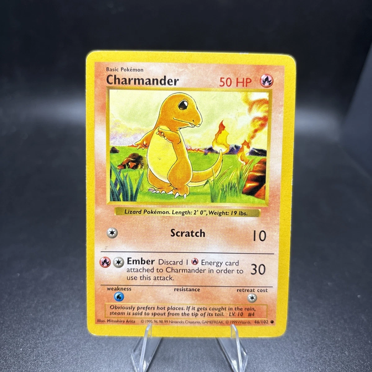 Charmander Pokémon TCG Shadowless Individual Collectible Card Game
