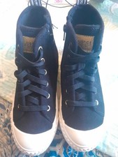 New With Tags Justice Sport Black High Top Sneakers Size 3