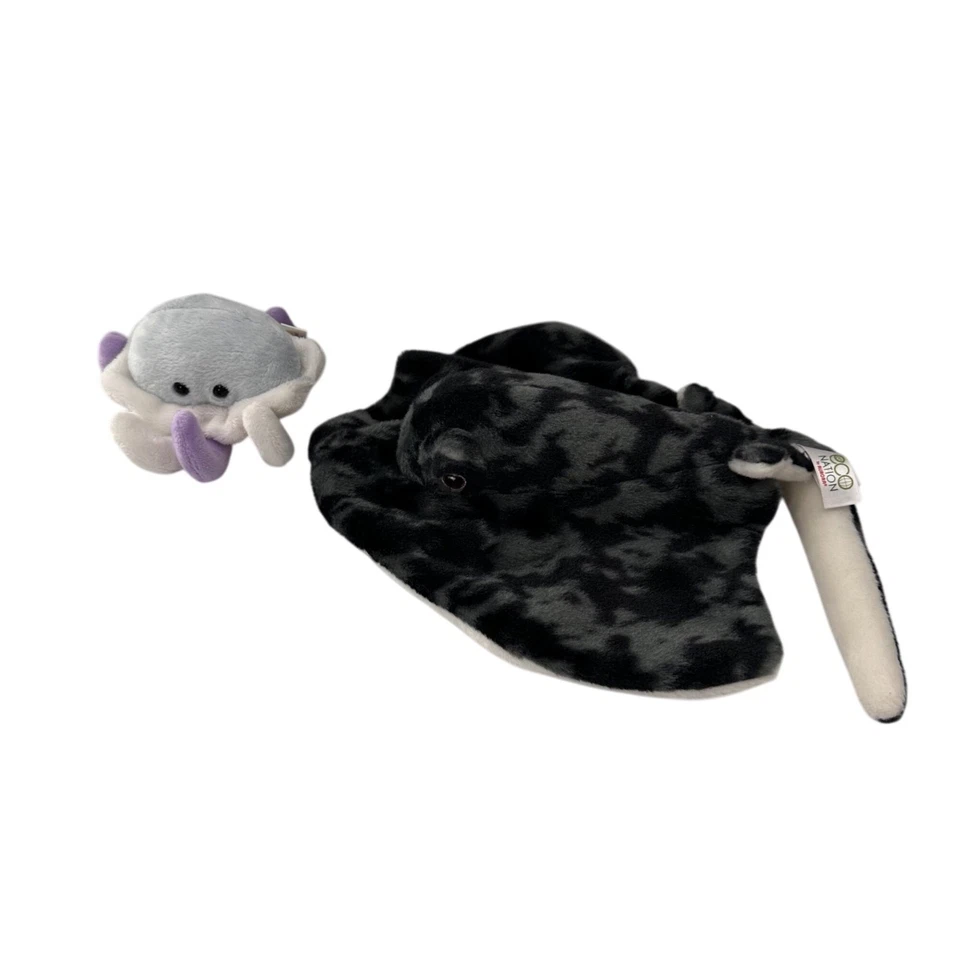 Aurora Eco Nation Stingray & Adventure Planet Octopus Plush Bundle Ocean Set - Image 2 of 4