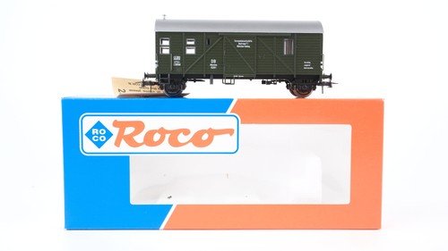 Roco H0 47351 Gedeckter Güterwagen (Fernmeldewerkstätte Bautrupp F 1) DB | Condition: Gebraucht