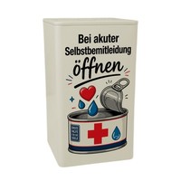 Dose 900Ml Selbstbemitleidung - Vorratsdose Mit Herz Und TräNen Mit Spruch: Bei