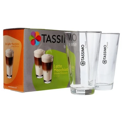 Jacobs Tassimo 2 x WMF Latte Macchiato Glas Kaffeegläser Set