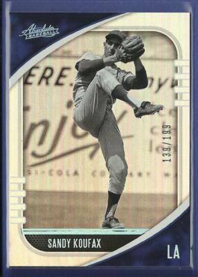 Sandy Koufax 2021 Panini Absolute HOLO SILVER #'d / 199 Los Angeles Dodgers HOF