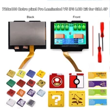 V5 GBA SP IPS Laminated LCD Backlight Screen Kit+Shell For GameBoy Advance SP