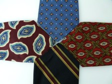 LOT OF 4 ROBERT TALBOTT MEN'S TIE 100% SILK MADE IN USA