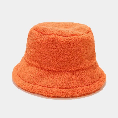 Winter NEW Womens Ladys Bucket Hat Keep Warm Solid Color Villus Fisherman Caps - Picture 5 of 6