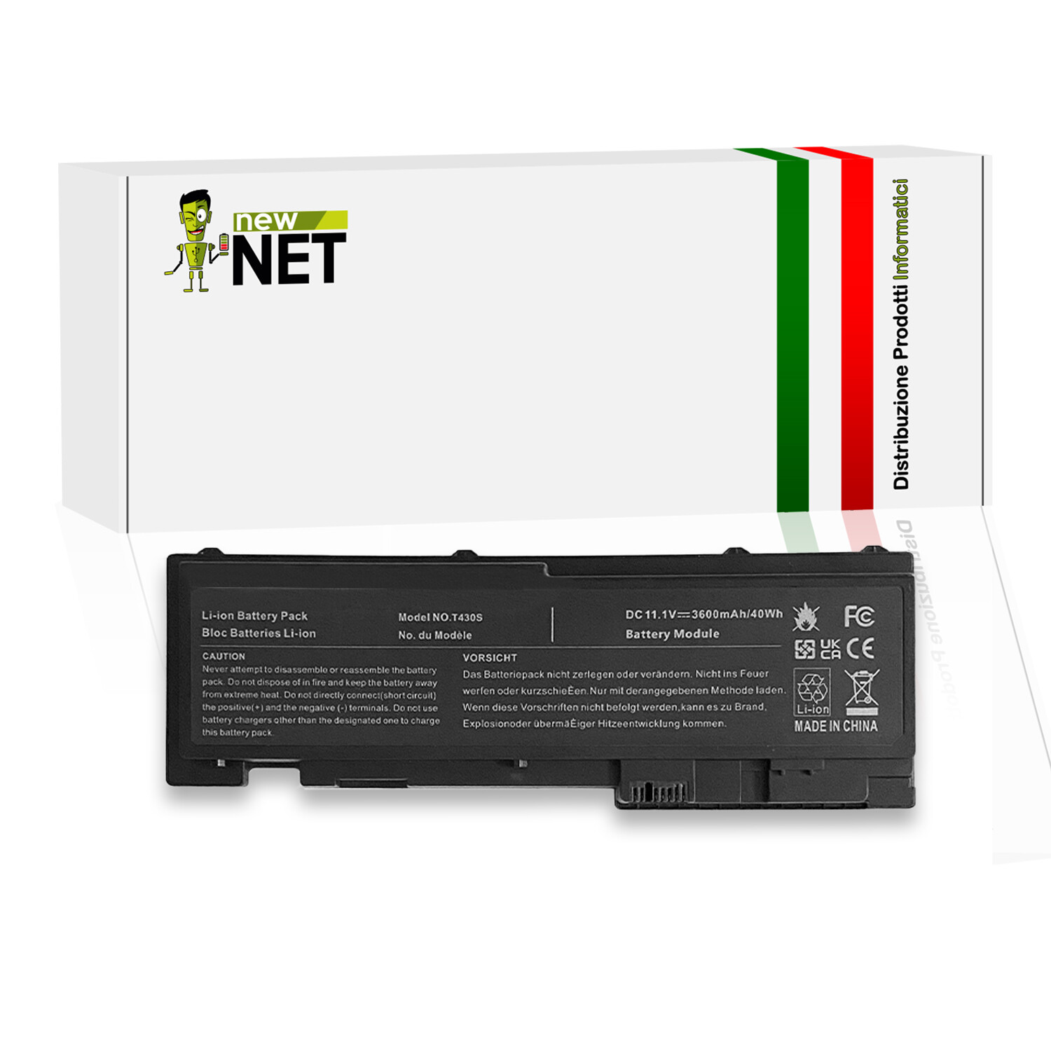 Batteria compatibile con Lenovo 42T4847 11,1V 3600mAh