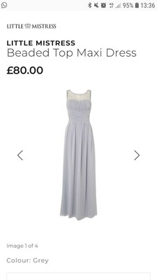 little mistress beaded top maxi dress