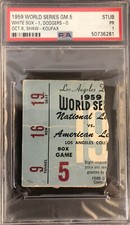 SANDY KOUFAX 1ST CAREER START 1959 WORLD SERIES GAME 5 TICKET🎟DODGERS 10/6🔥PSA