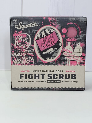 Dr. Squatch Limited Ed. Bar Soap Fight Scrub All Natural with Heavy Grit 5oz