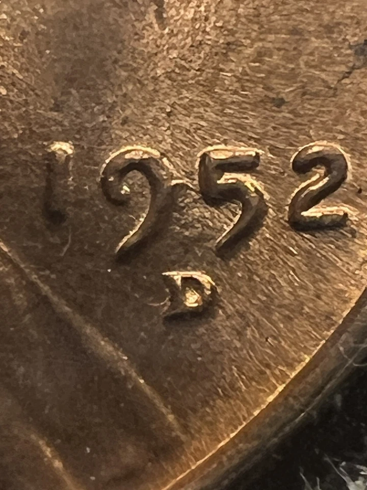 1952 D/D Lincoln Cent Inverted “D” In Date RPM Possible Die Chip Choice BU Red - Image 2 of 4