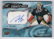 UD ICE UPDATE 2019-20 (From 2021-22 Packs) AUTO SWATCHES  JOHN GIBSON  97/99