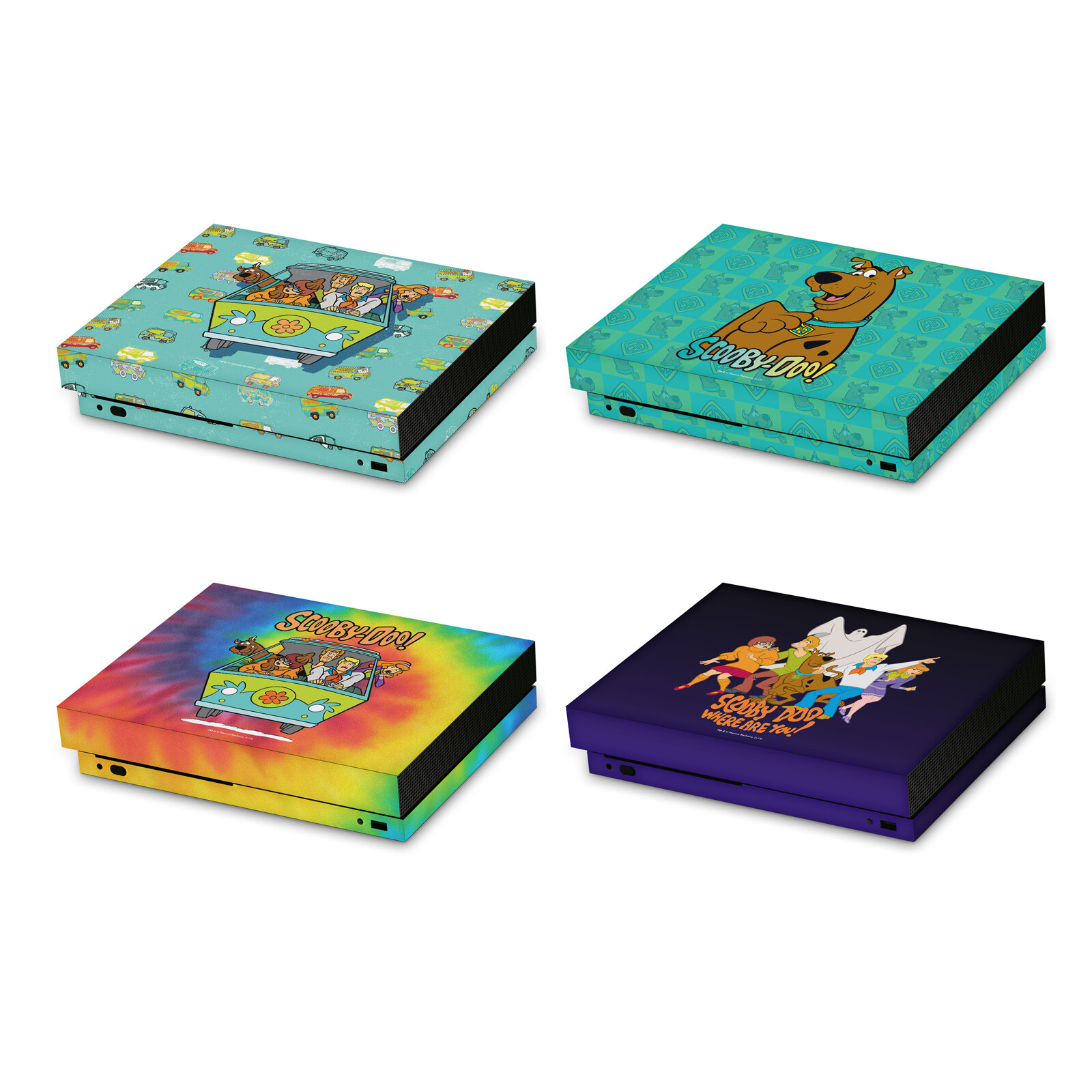 OFFICIAL SCOOBY-DOO GRAPHICS VINYL STICKER SKIN DECAL FOR XBOX ONE X CONSOLE-image