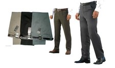 27 Length  Mens Classic Cavalry twill Smart Casual formal Trousers Pants