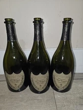 3 Empty dom perignon Bottle Champagne 750 ML , NO Luminous 