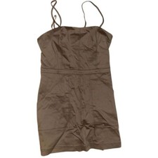 Urban Outfitters Women Green Casual Utility Dress 6 Spaghetti Straps Pockets