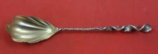 Reverse Twist #8 by Whiting Sterling Sugar Spoon shell gold wash 6 3/8"