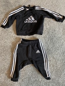 baby black adidas tracksuit