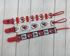 Chiefs Pacifier Clip, Chiefs Football Pacifier Clip, Baby Shower Gift, Nuk