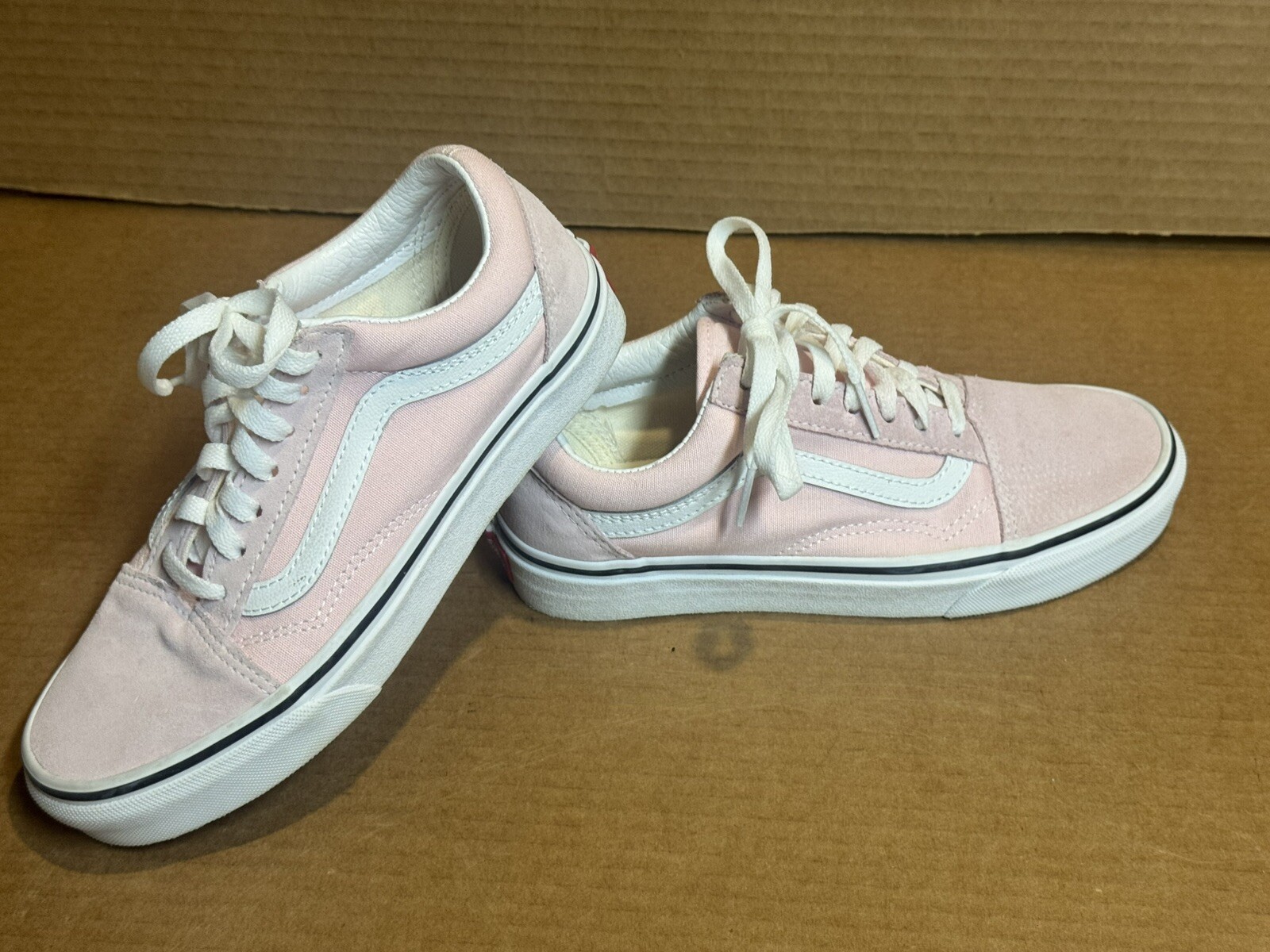 SAOLA Scarpe stringate Vans Oldol Skool bassena bamb rosaco bianco tag