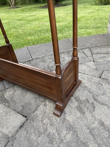 English Regency Style Walnut Butler Stand or Book Trough27x20x10” - Picture 10 of 21