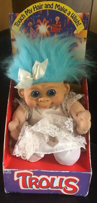Rare:1992 GIRL  -11'' Sky Kids, Inc. Troll Doll 