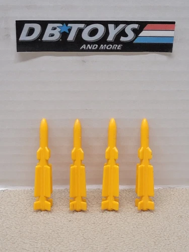 Vintage GI Joe Snow Cat Missile Rocket Part LOT of 4 ARAH 1985 - COMPLETE SET