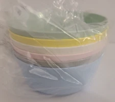 IKEA KALAS Multi Color Pastel Stackable Kids Bowls 204.613.78 SEALED NEW 6pk