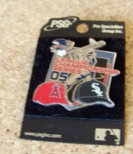 2005 Anaheim Angels vs Chicago White Sox League Series pin A.L.C.S ALCS reglued