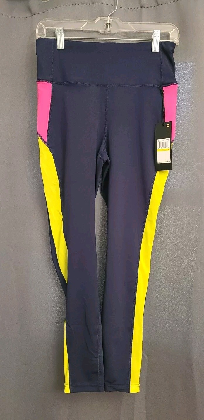 Leggings Fila Donna Multicolore Forza Contrasto 7 8 pollici Taglia M Nuovi con etichette