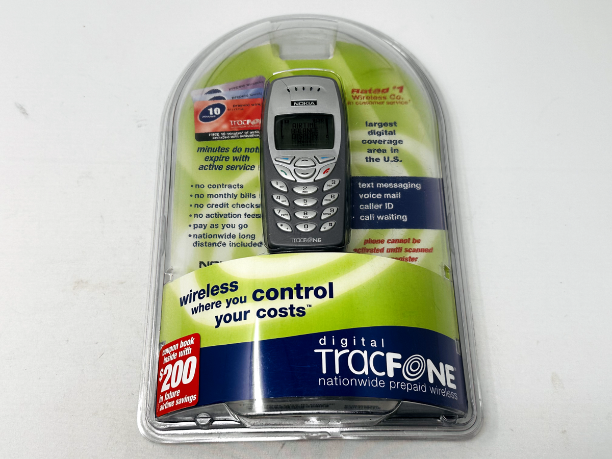Vintage 2004 Nokia 1221 Tracfone New Sealed Prop Collectors Piece