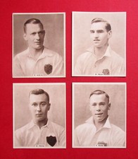 B.A.T  4 LARGE 1938 REAL PHOTO CIGARETTE CARDS  GUERNSEY FOOTBALLERS 20-21-22-23