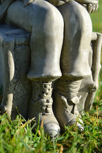 Adorno de jardín de piedra del Sombrerero Loco de Alicia en el País de las Maravillas - Imagen 6 de 9