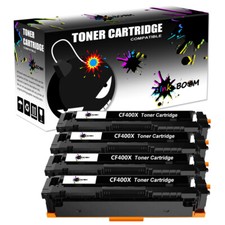 4 Black Toner replace for HP CF400X 201X Color LaserJet Pro MFP M277d M277n