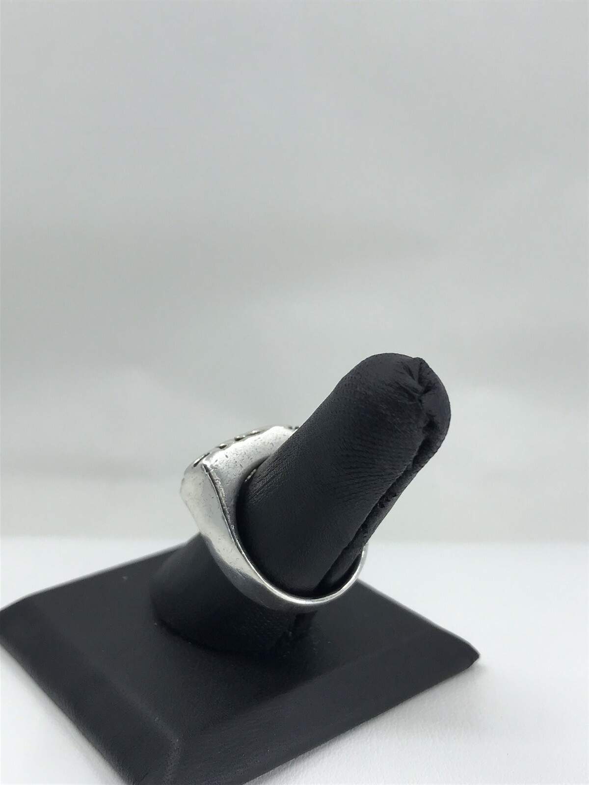 Scrollwork Square Top Rectangle Ring Sterling Sil… - image 5