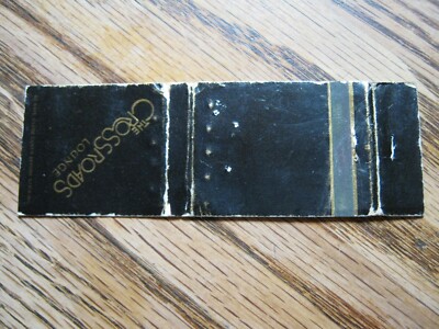 Vintage The CROSSROADS Lounge Defuniak Springs Florida empty match cover