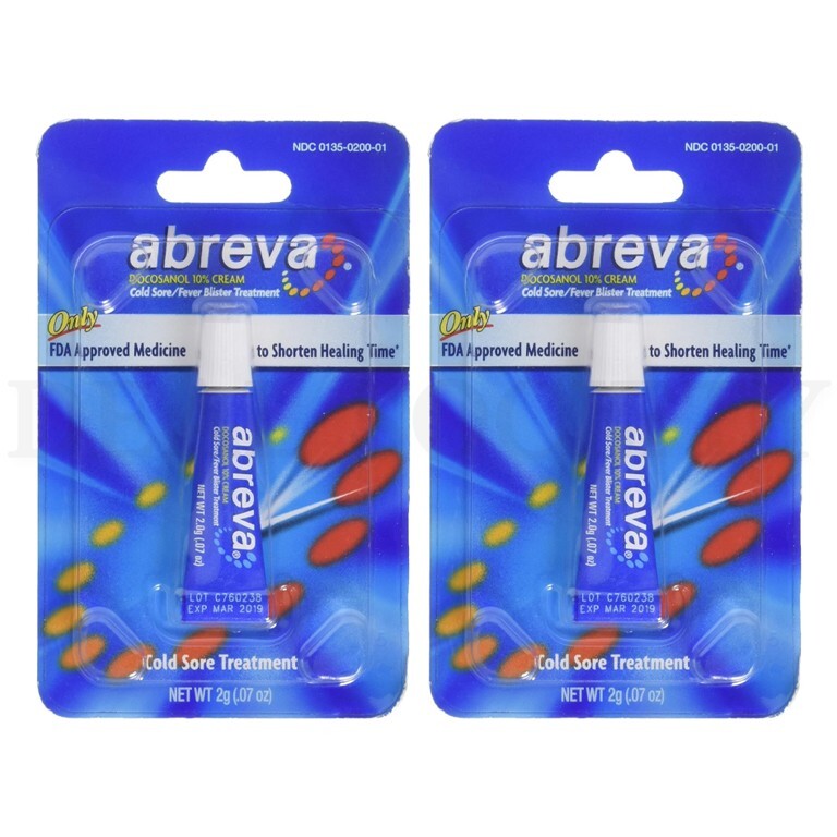 Abreva Cold Sore/Fever Blister Treatment .07 Oz Lot of 2 307660801573