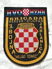 HVO HZHB 3.BRIGADA HERCEG STJEPAN JABLANICA BOJNA "MIJAT TOMIĆ1992-1995 War Time