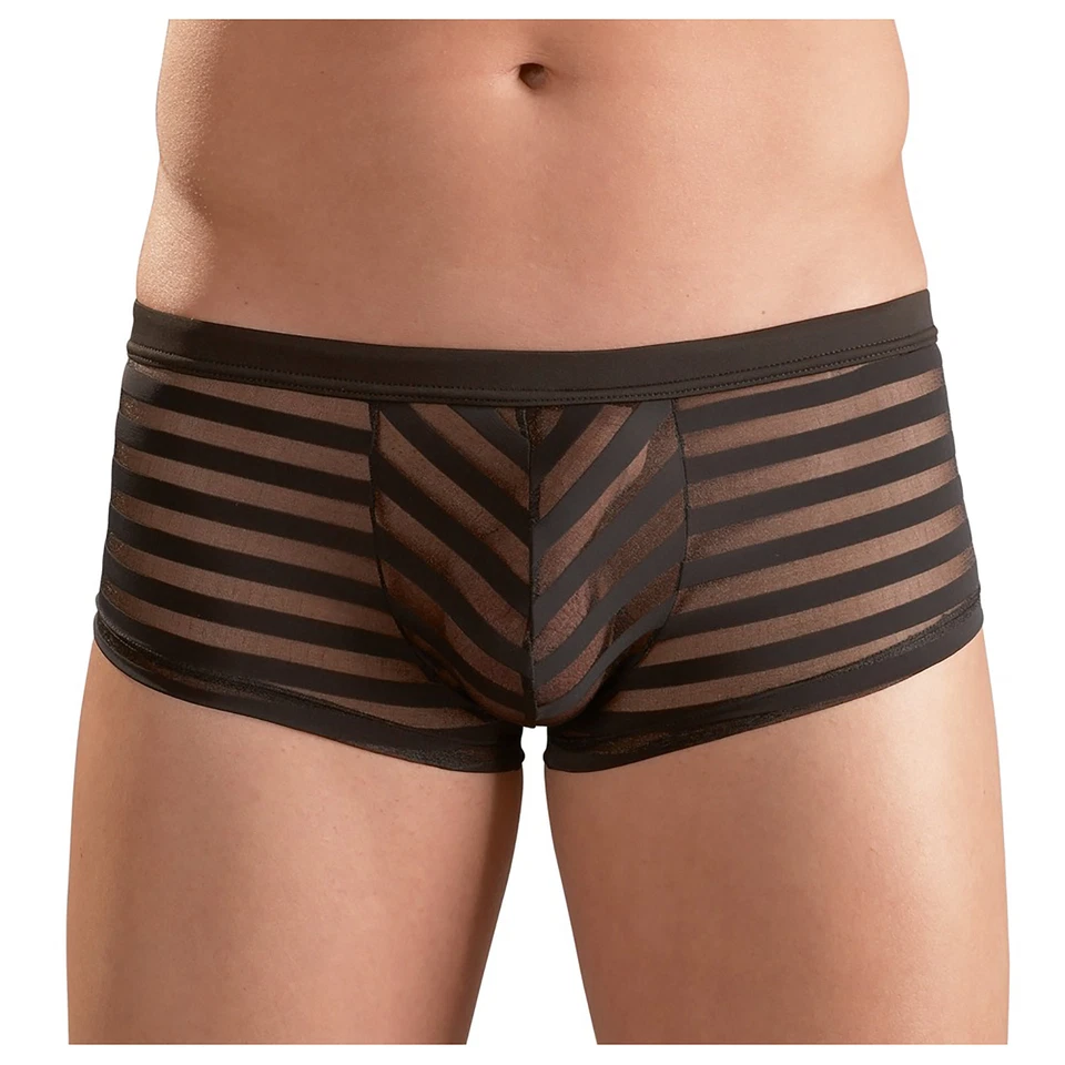 Lingerie Sexy Homme Boxer Transparent Rayé - SVENJOYMENT - Photo 1/1