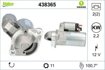 VALEO 438365 Starter for HYUNDAI,KIA