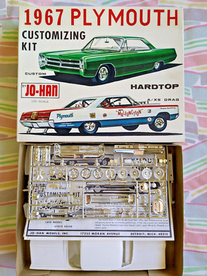 ULTRA RARE! *ORIGINAL VINTAGE JO-HAN 1967 PLYMOUTH FURY KIT