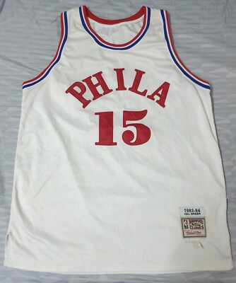 週末セール　Mitchell & Ness 76ers シャツ　サイズ52 NWT MITCHELL & NESS Philadelphia 76ers Sixers Warm Up Jersey Size