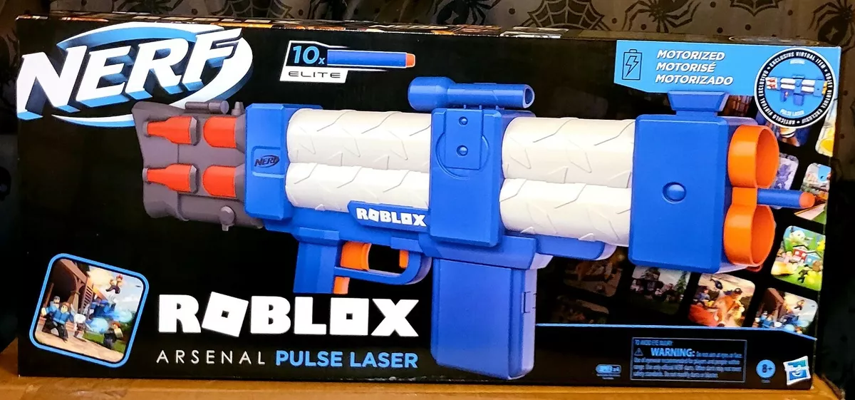 NERF × Roblox Arsenal Pulse Laser Motorized Dart Blaster + 10