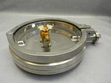 VE F/90/07 Butterfly Valve for Actuator/Handle for 10" Pipe w/ Sanitary Fitting