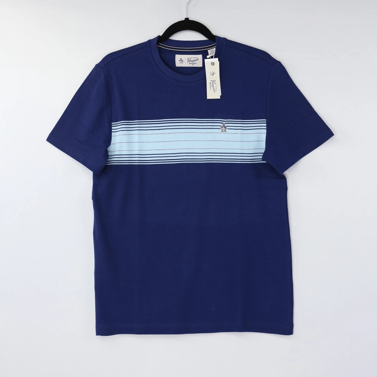 T-shirt Original Penguin Homme – Bleu Marine – Taille L (taille Plutôt M) – Coton