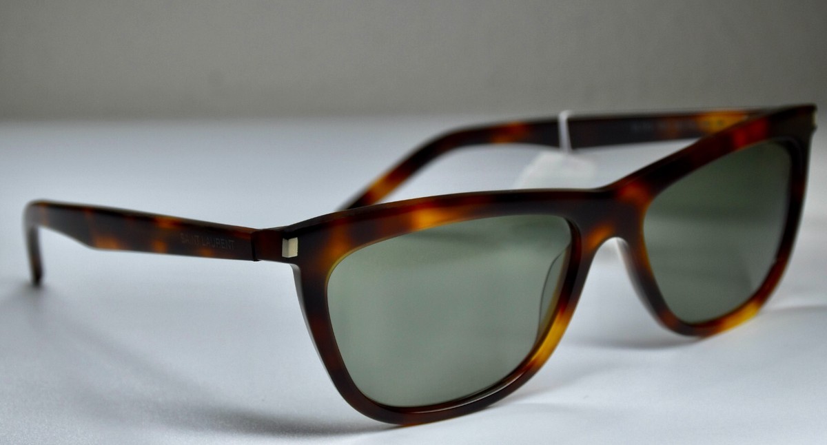 SAINT LAURENT SL515 003 WOMEN HAVANA GREEN CAT EYE 