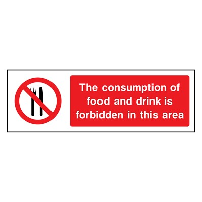 The Consumption of Food Sign or Sticker | GENE0003