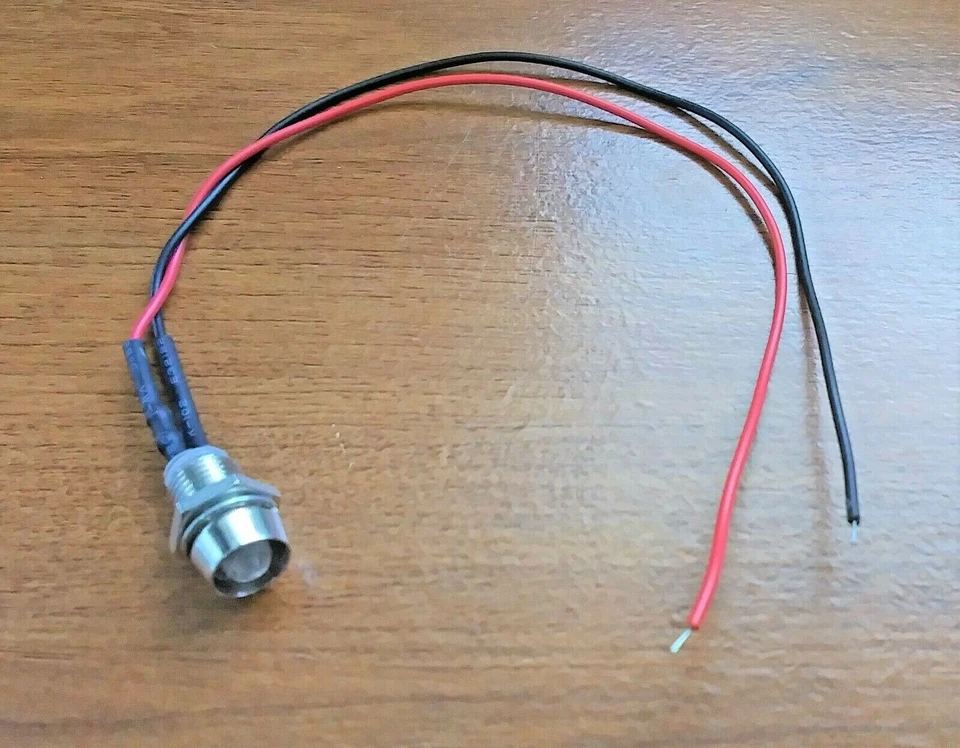 6 mini luces de cortesía LED verdes súper brillantes BBT 12 voltios en biseles cromados Foto 4 de 4